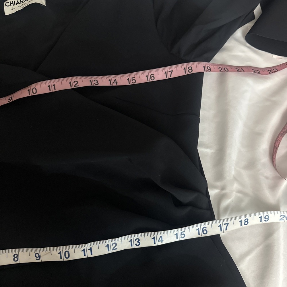 NWT $995 Chiara Boni La Petite Robe [ 52/ 16 ] Zalfa Ruched Gown in Black Q1257 - Picture 3 of 16
